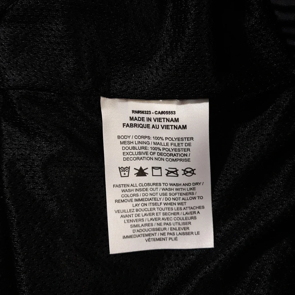 Nike Kids Boys Jacket Size XL Full Zip Windbreaker Black Mesh Lined